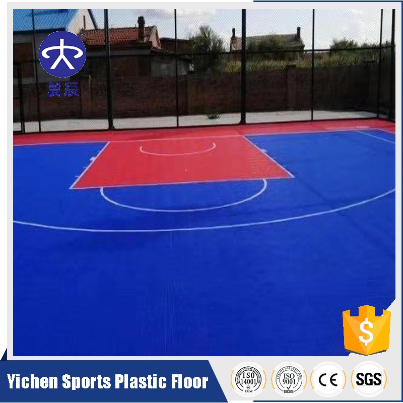 黑龍江籃球場懸浮拼裝地板