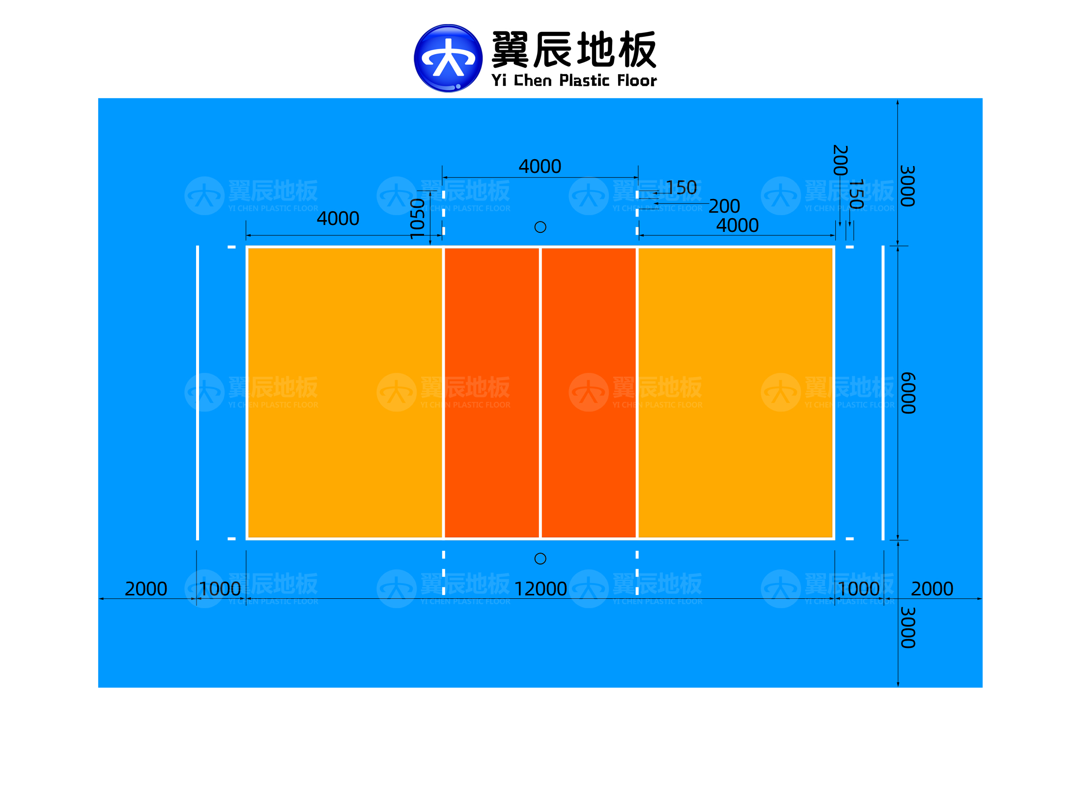 氣排球場(chǎng)尺寸